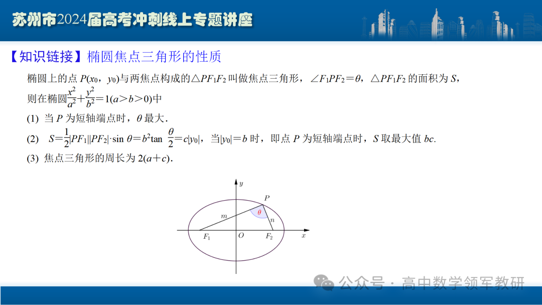 最后高考冲刺必备最优课件:平面解析几何“有解”思维→“优解”思路 第21张