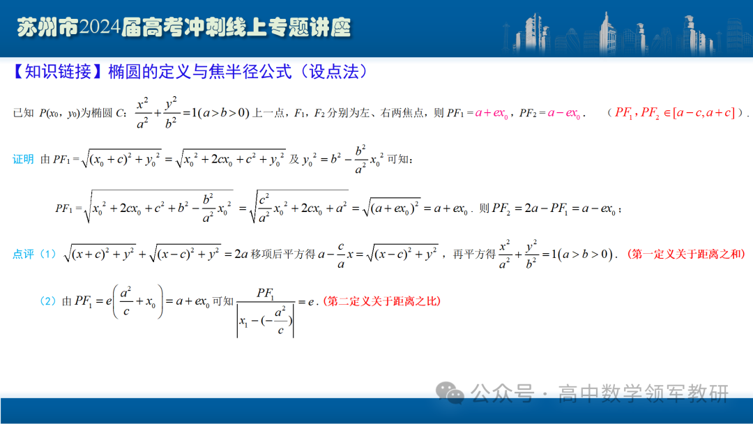 最后高考冲刺必备最优课件:平面解析几何“有解”思维→“优解”思路 第29张