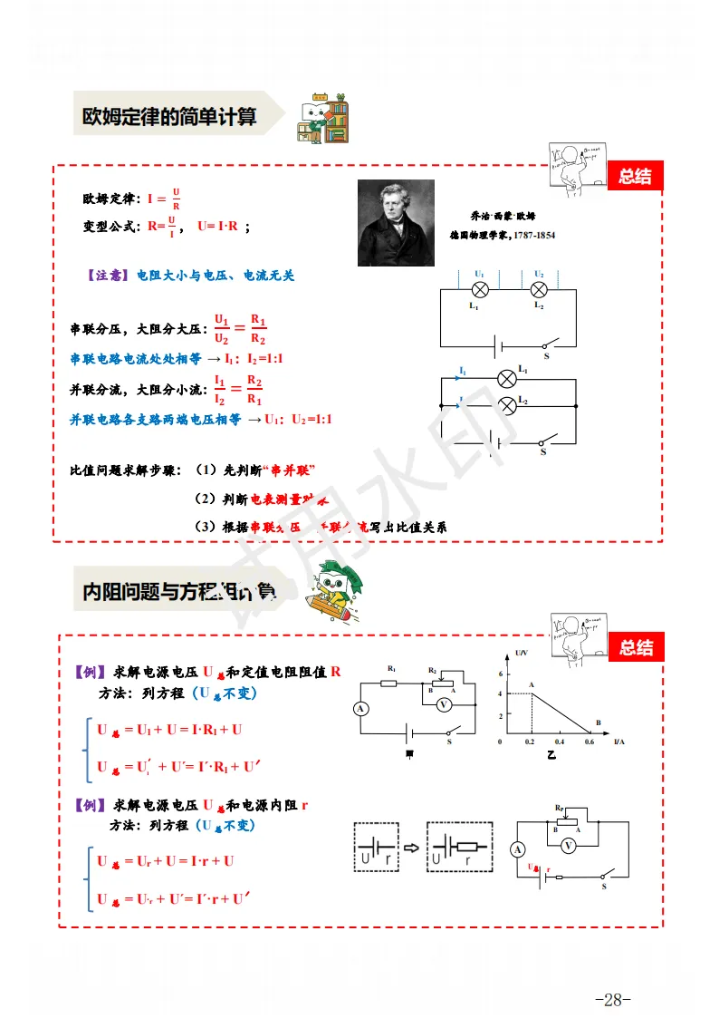 中考物理 | 一轮复习电学、热学九大专题知识点汇总 第39张 中考物理 | 一轮复习电学、热学九大专题知识点汇总 第39张
