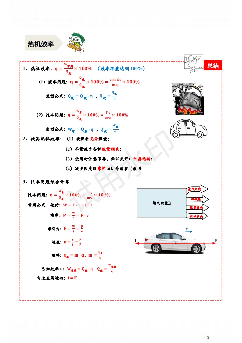 中考物理 | 一轮复习电学、热学九大专题知识点汇总 第22张 中考物理 | 一轮复习电学、热学九大专题知识点汇总 第22张