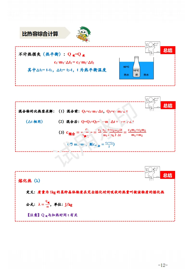 中考物理 | 一轮复习电学、热学九大专题知识点汇总 第17张 中考物理 | 一轮复习电学、热学九大专题知识点汇总 第17张