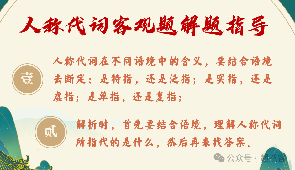 高考语言运用题之人称代词和称谓词的用法专项指导 第16张 高考语言运用题之人称代词和称谓词的用法专项指导 第16张