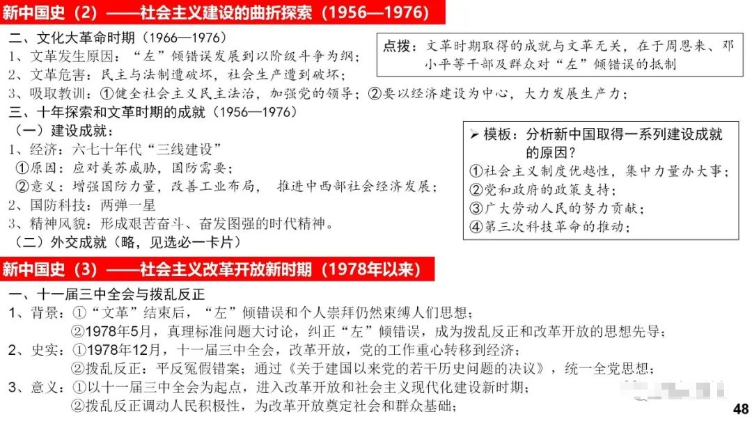 高考历史 |《中外历史纲要(上)》知识卡片汇总! 第48张