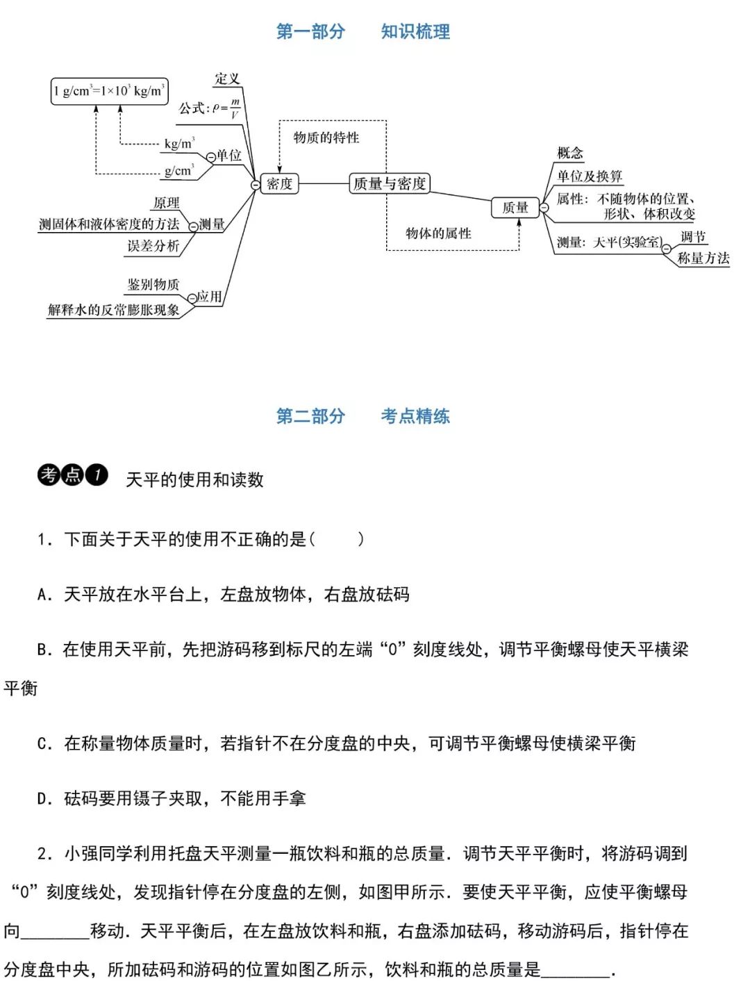 中考物理知识点梳理+考点精练+重难点突破(可打印) 第59张 中考物理知识点梳理+考点精练+重难点突破(可打印) 第59张