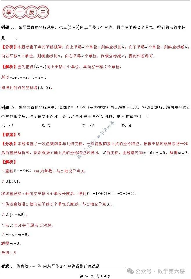 【中考2024】函数及其图象9类易错点 第52张