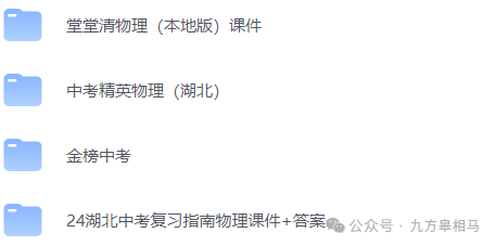 可下载|2024湖北中考物理备考资料分享 第1张 可下载|2024湖北中考物理备考资料分享 第1张