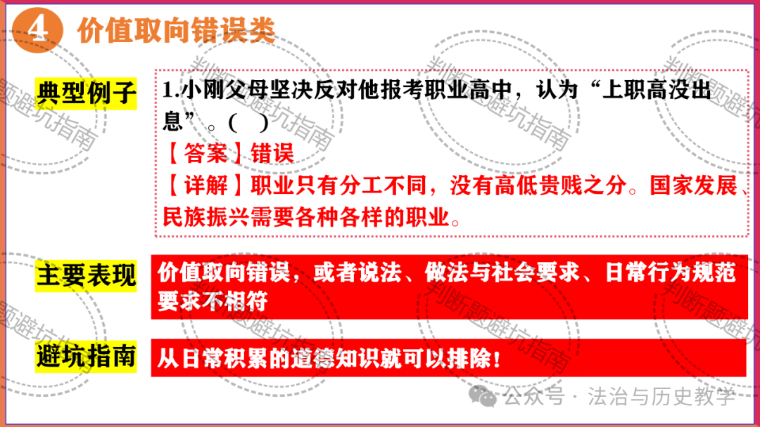 中考复习 || 2024中考道德与法治判断题答题技巧与避坑指南 第9张