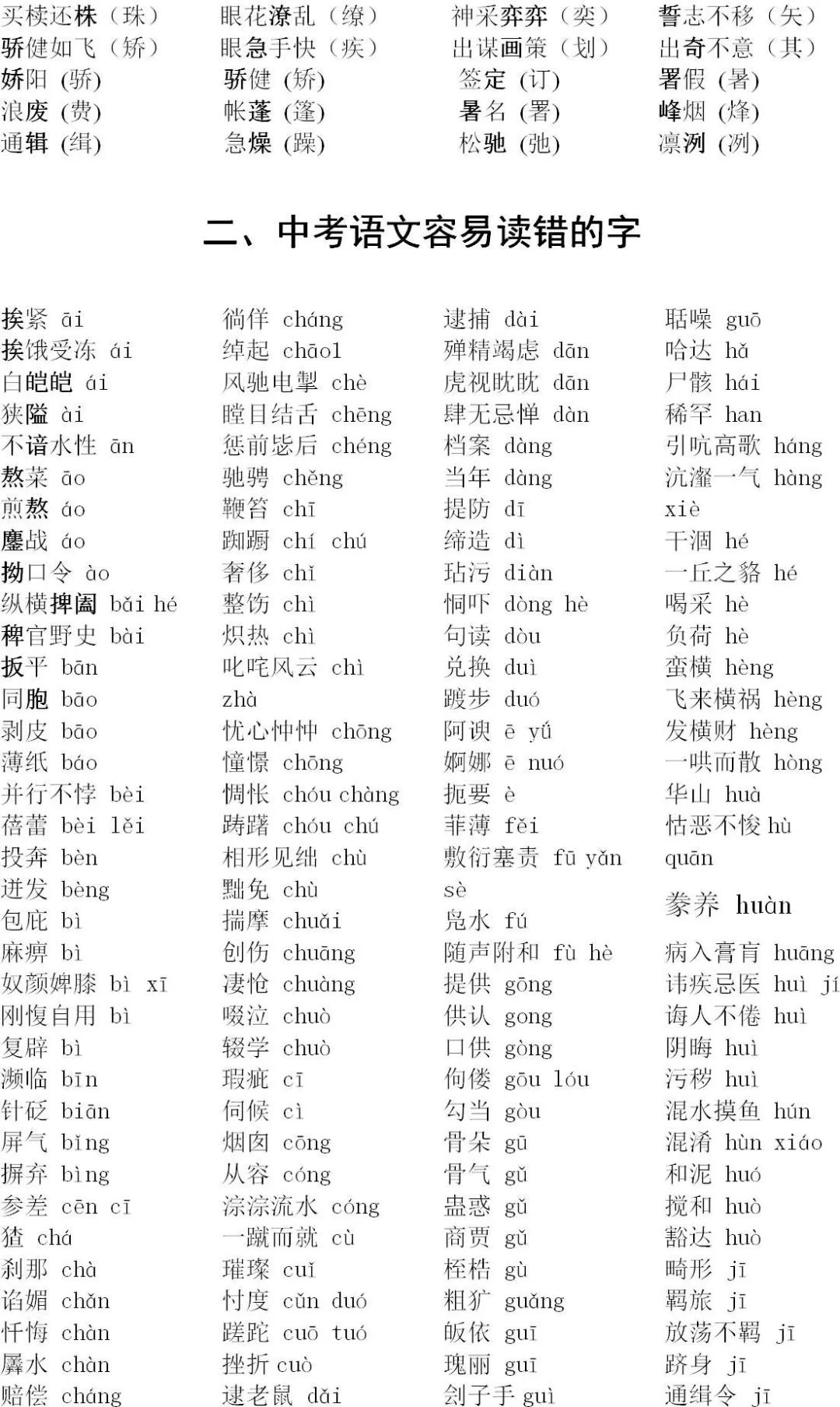 中考语文总复习资料 第7张