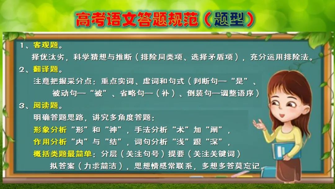 【微总结】高考语文解题指导(2024版) 第14张
