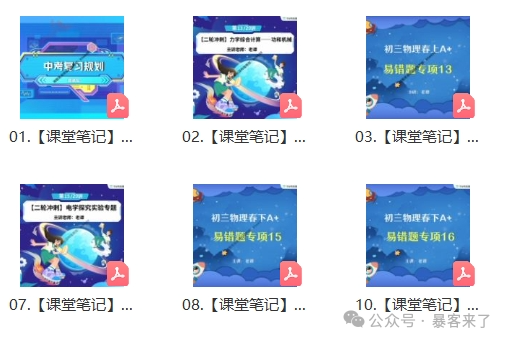 2024中考物理冲刺:谭清军春季视频课程,精准提分!(MP4视频+PDF课堂笔记) 第4张