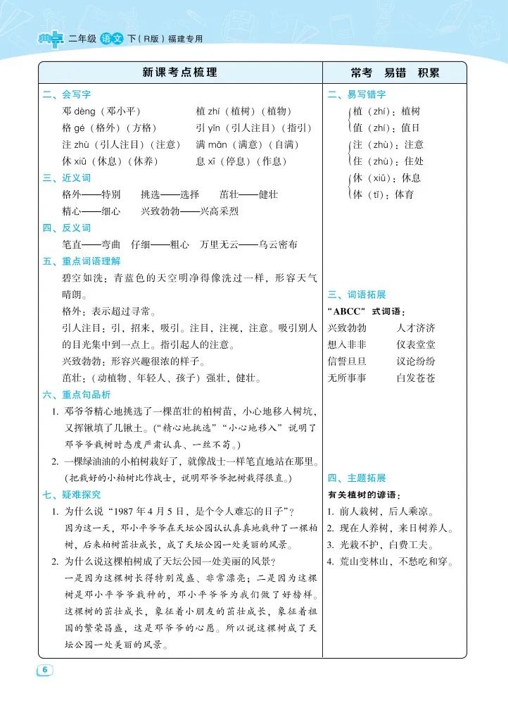 小学语文《考点梳理》二年级下册名师划重点(可下载打印,推荐收藏) 第8张