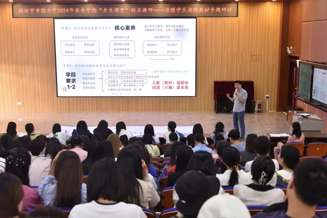 【中隐小学 · 教育教学】桂林市中隐小学2024年春季学期“共生课堂”校本教研——读懂学生读懂教材专题研讨 第10张