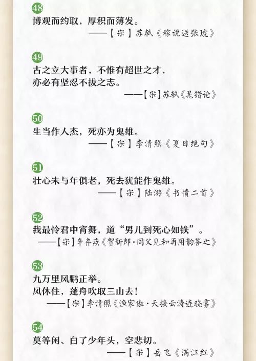 小学必考60句励志古诗文,非常有用! 第8张 小学必考60句励志古诗文,非常有用! 第8张