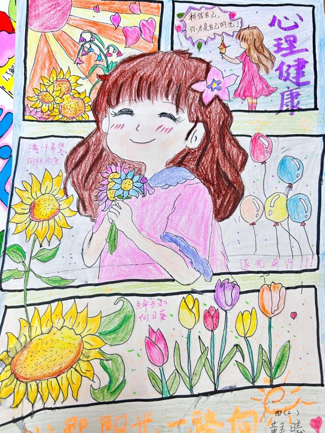 【红蜻蜓乐园】沿江小学开展“五育润心灵  健康伴我行”心理漫画、手抄报评选活动 第19张