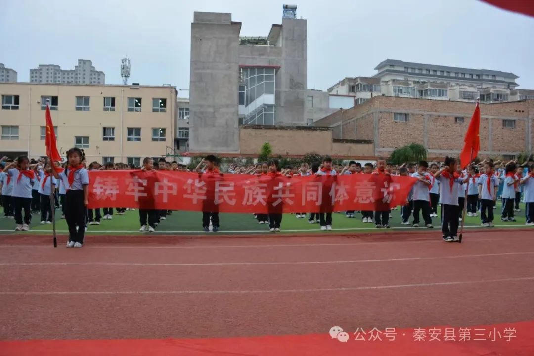 秦安县第三小学隆重举行2024 年新队员入队仪式暨2023—2024学年度“四星”学生表彰活动 第20张