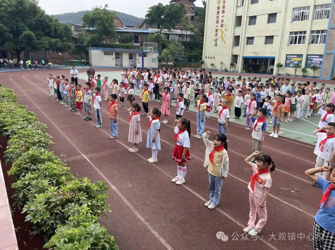 红领巾 爱祖国 —— 南溪区大观镇中心小学校少先队入队仪式 第17张