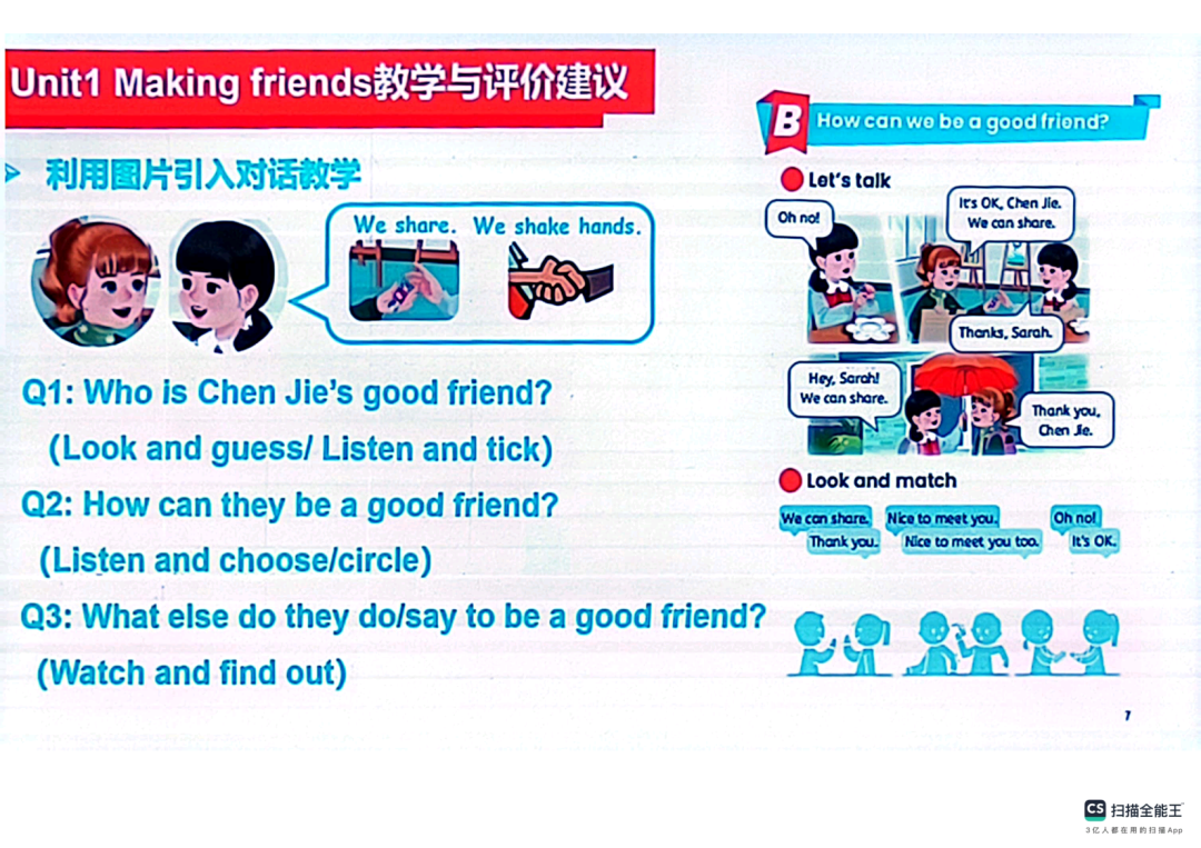 【工作室研修】PEP小学英语秋季新教材《Unit 1 Making friends》单元解析及教学建议 第15张