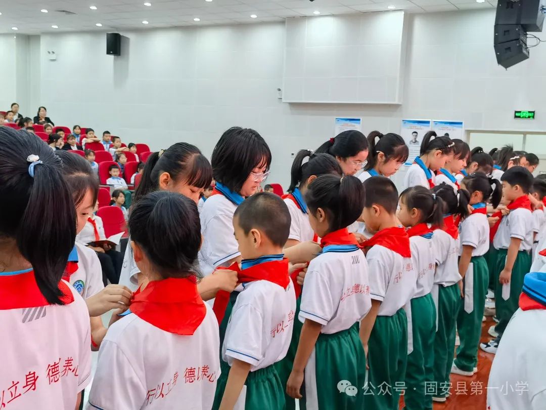 红领巾 爱祖国——固安县第一小学新队员入队仪式 第20张