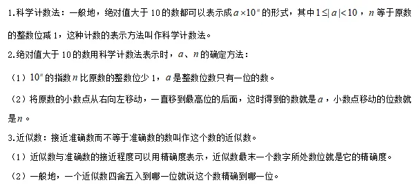 【中考数学】2024年中考数学知识考点梳理(记诵版) 第10张