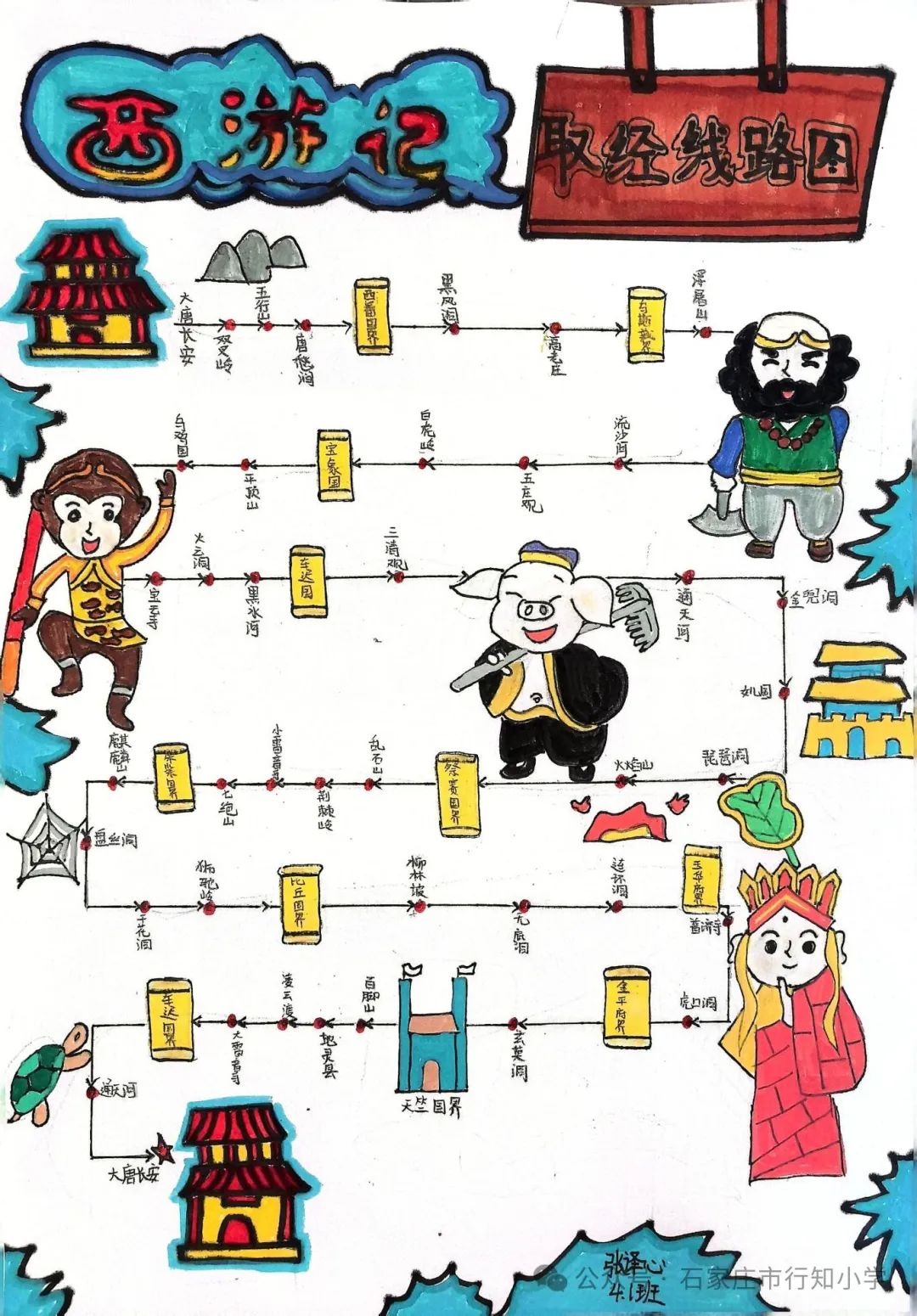 陶子巧借云平台  西游刮起阅读风——行知小学《西游记》整本书阅读活动展示 第73张