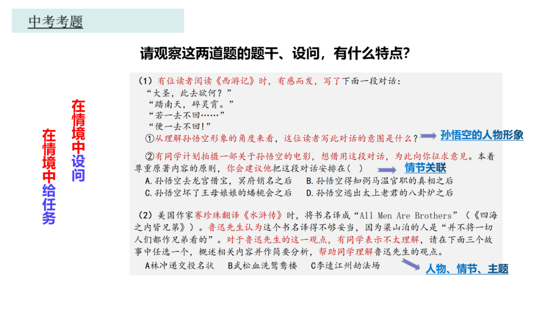 中考语文专题复习——名著阅读复习指导ppt 第2张