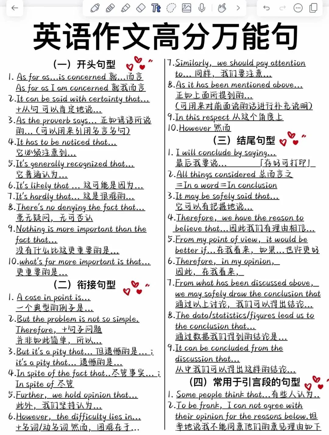 中考英语作文预测,总结前五年作文汇总的几类常见作文模版 第2张