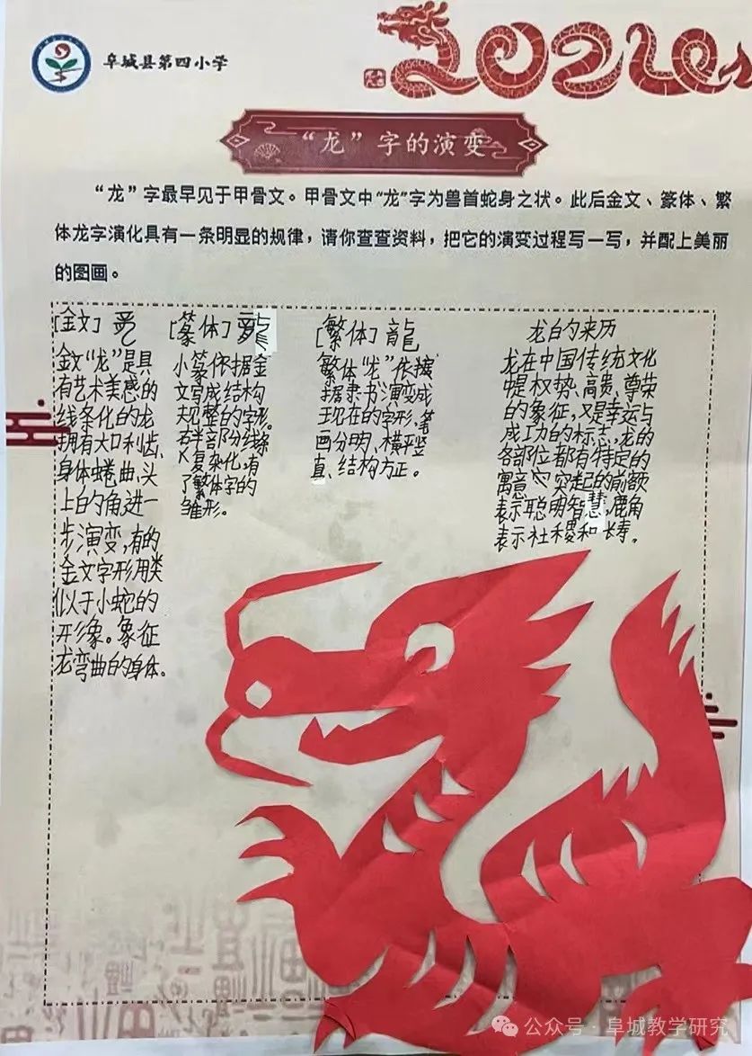 快乐实践,悦享龙年——阜城县第四小学龙年探究实践作业展示(二) 第13张 快乐实践,悦享龙年——阜城县第四小学龙年探究实践作业展示(二) 第13张
