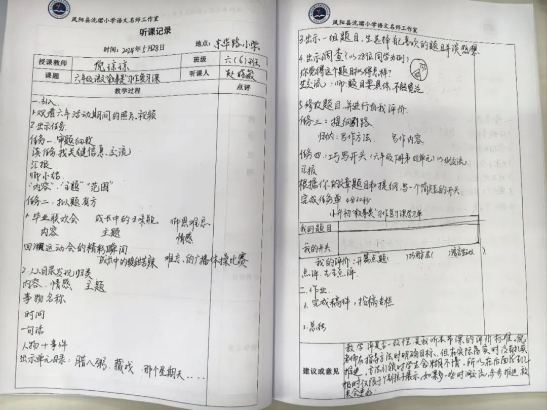 凤阳县沈珺小学语文名师工作室参加凤阳县“聚焦关键问题 共研复习策略”六年级语文复习研讨活动 第45张