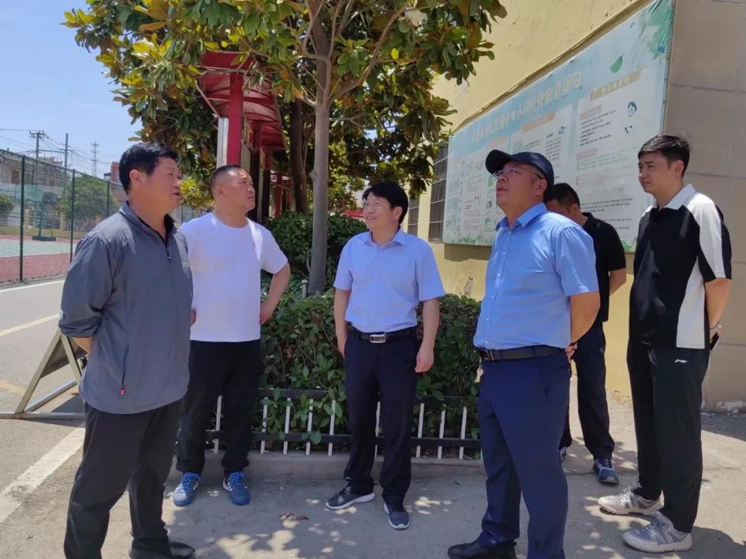 【校园安全】十九里镇中心小学迎接教育分局校园安全检查 第1张