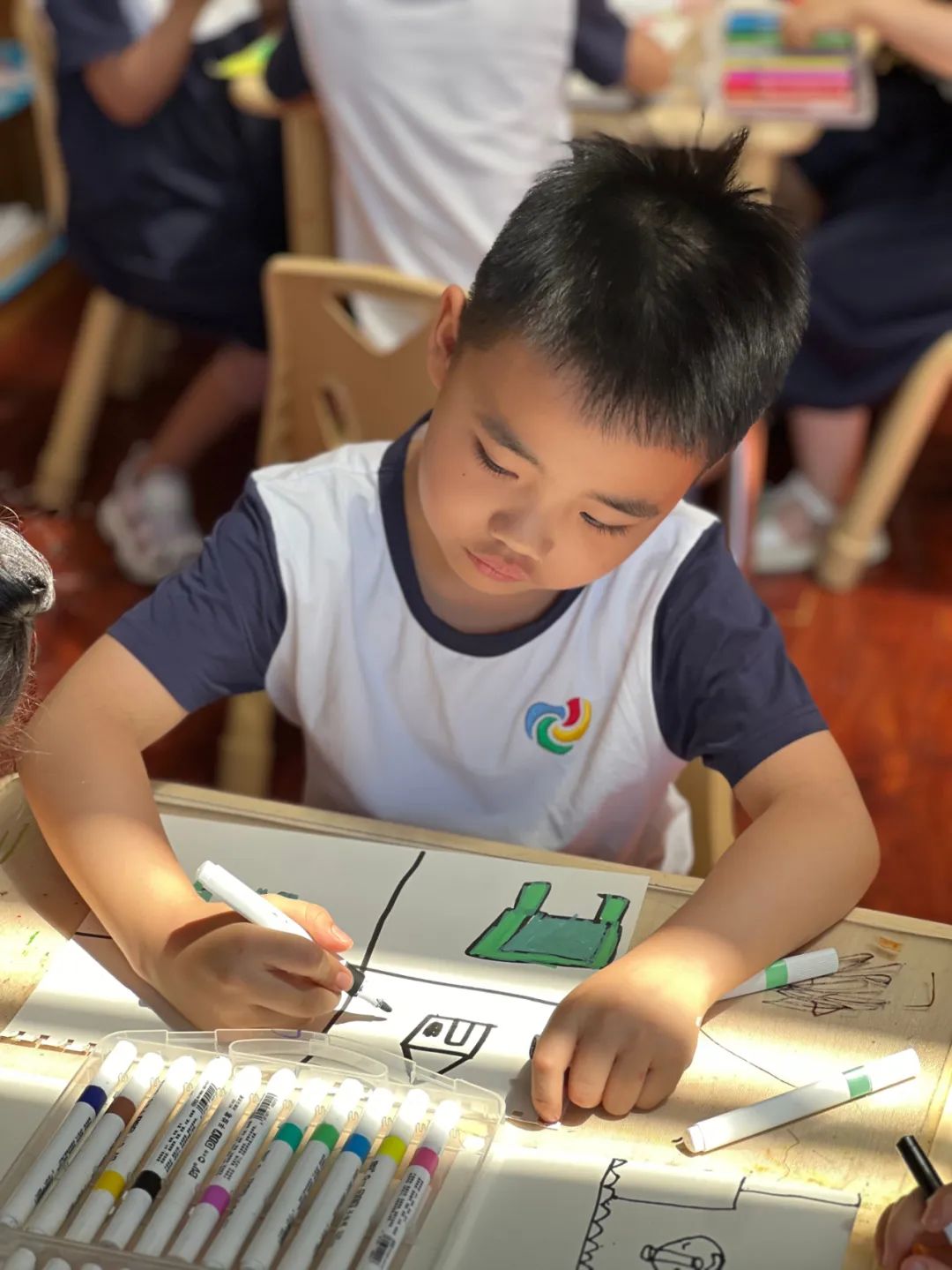 【幼小衔接】初探小学,赴一场成长之约——郑州市中原区锦艺实验幼儿园大班参观锦艺小学 第33张