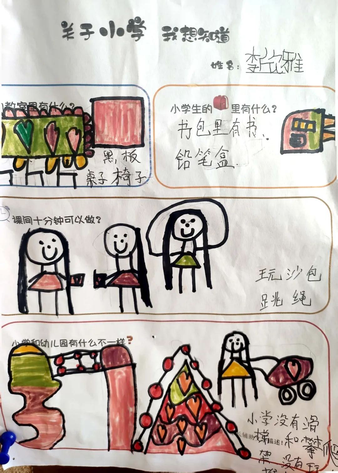 【幼小衔接】初探小学 “幼”见成长——下淀中心幼儿园大班参观小学活动 第13张