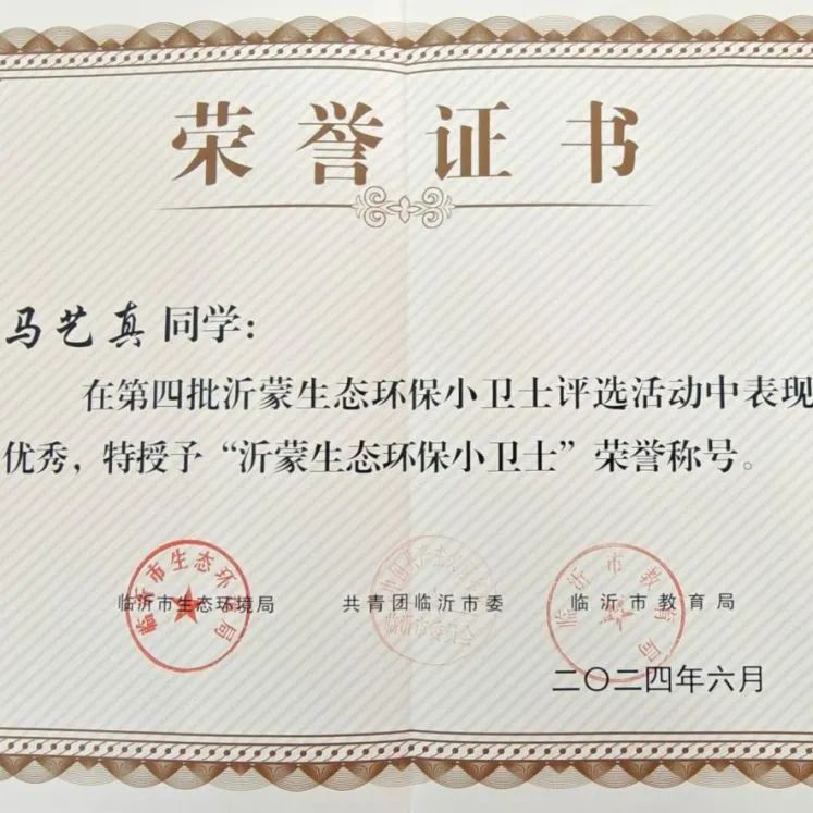 【北城小学I喜报】临沂北城小学队员喜获临沂市“沂蒙生态环保小卫士”荣誉称号 第11张