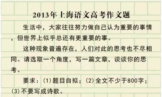 高考必看!!上海过去24年高考作文题一览!你写的是哪一篇? 第15张