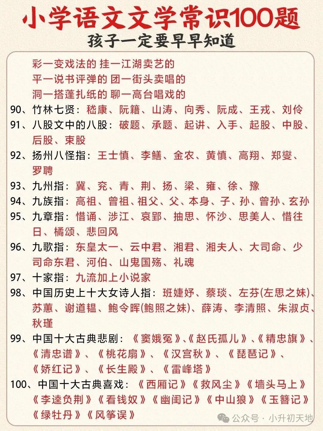 小学语文文学常识100题!!! 第6张