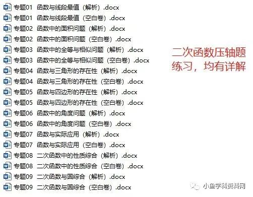 中考数学压轴题,二次函数和几何图形知识精讲和练习题 第2张