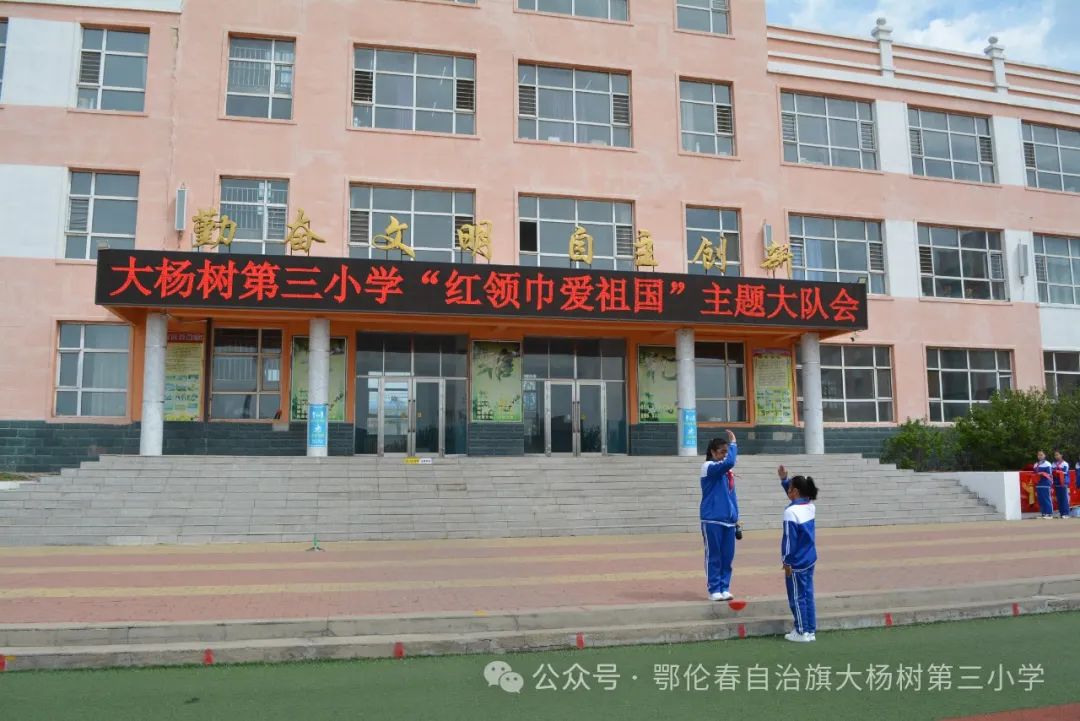 大杨树第三小学“红领巾心向党”主题大队会 第3张