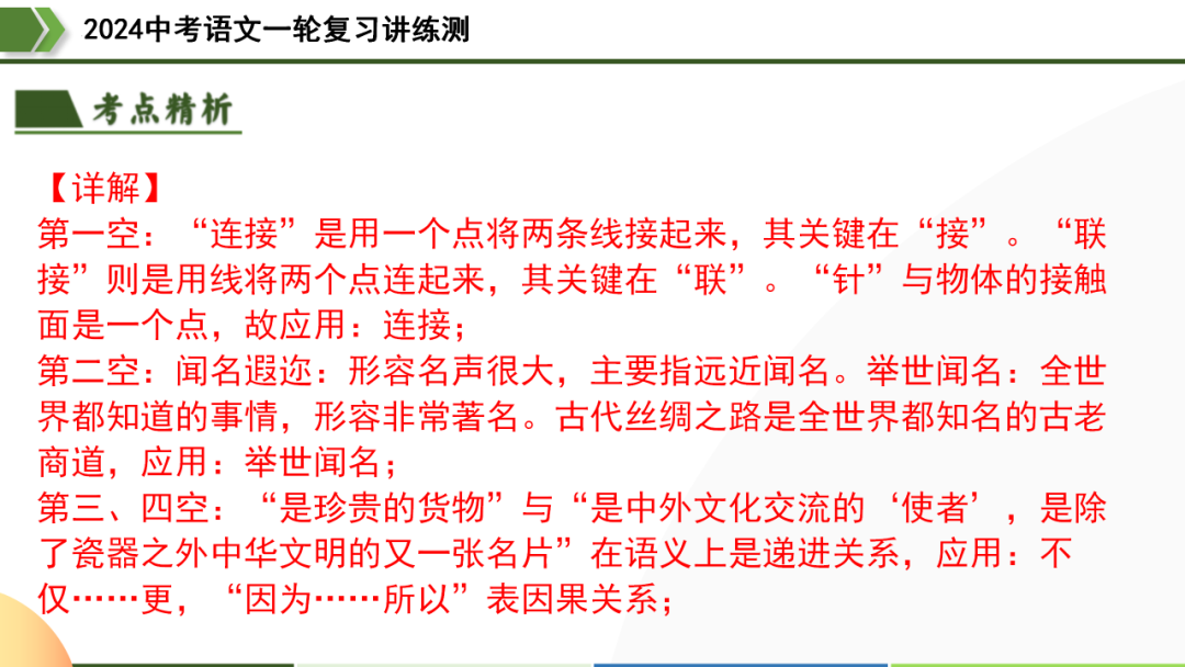 2024中考语文专题复习第2讲《词语的理解与运用》ppt 第25张
