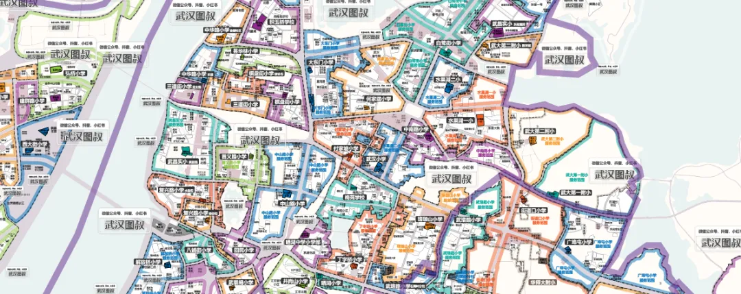 武昌区小学服务范围划分图示(4/4 武昌古城,白沙洲) 第2张