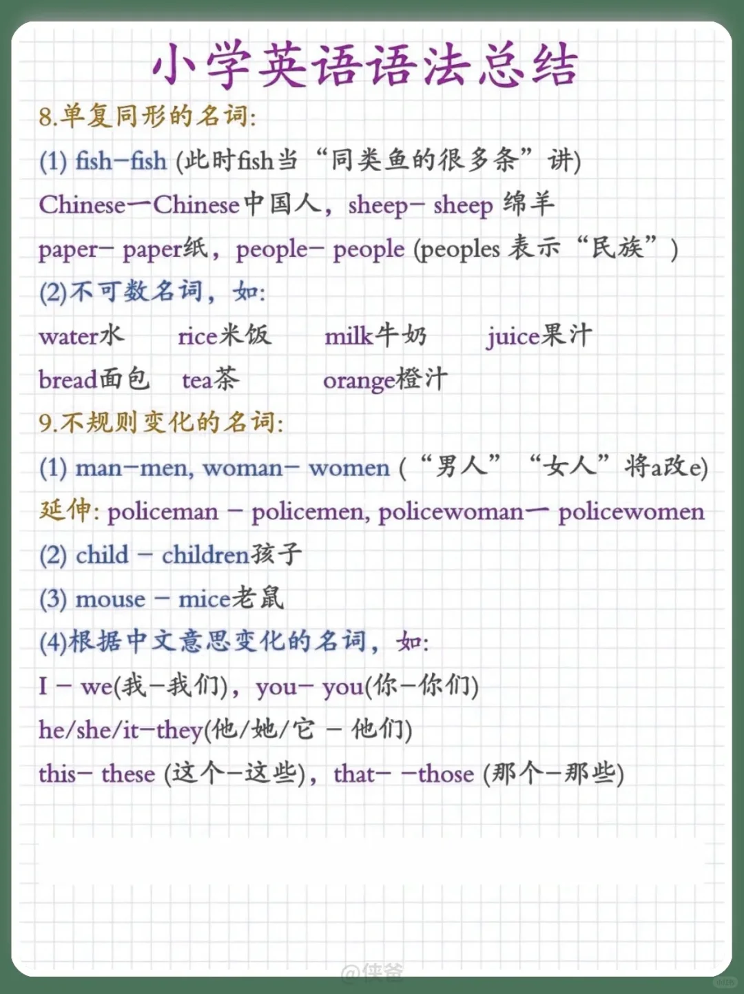 💫英语最全语法总结 第1张