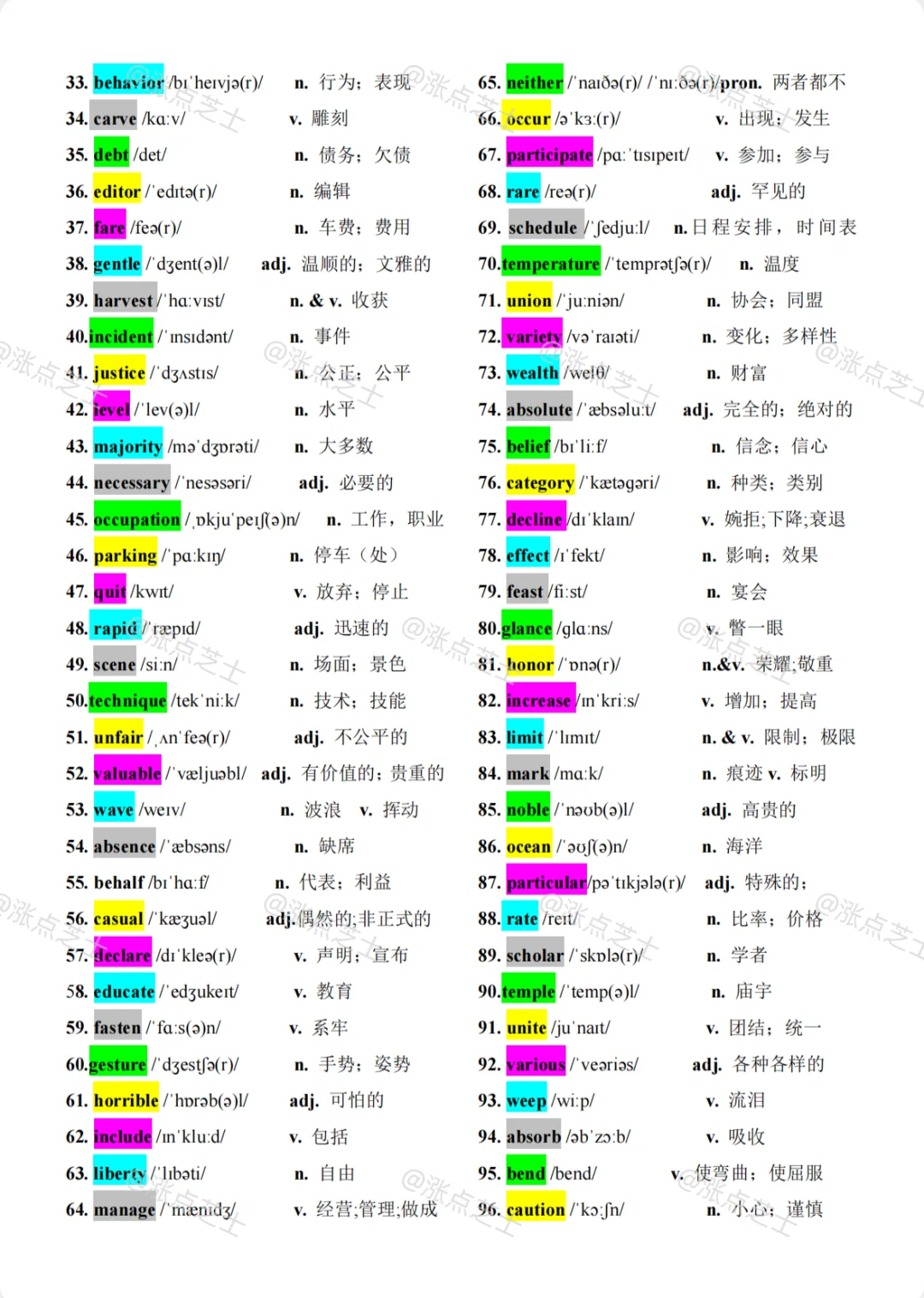 中考英语考过次数最多的单词 第5张