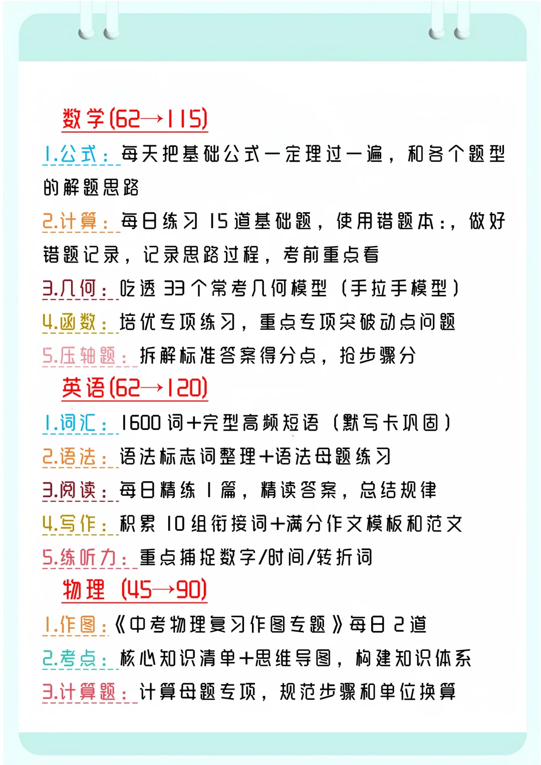 初中生79天如何逆袭❗ 第5张