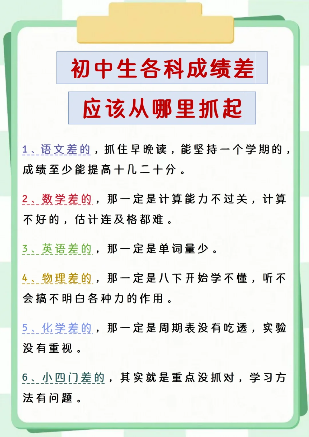 初三倒数75天玩命也能上重高！ 第5张