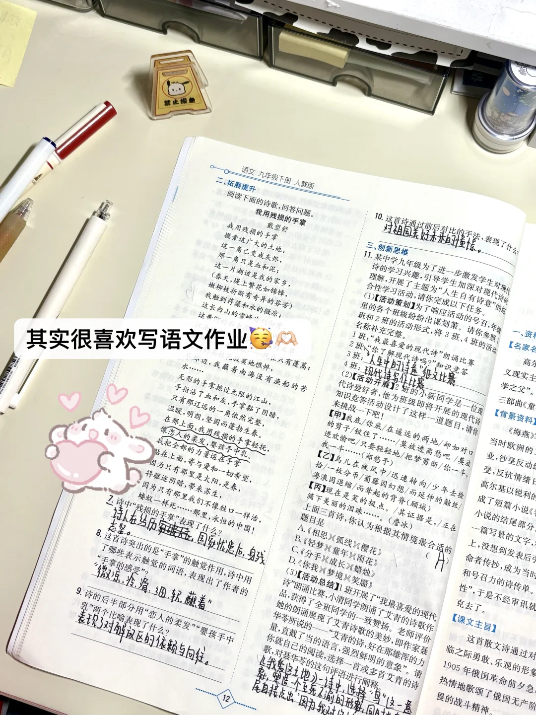 🎐初三Plog |苦难是花开的伏笔🖇️🌷 第8张