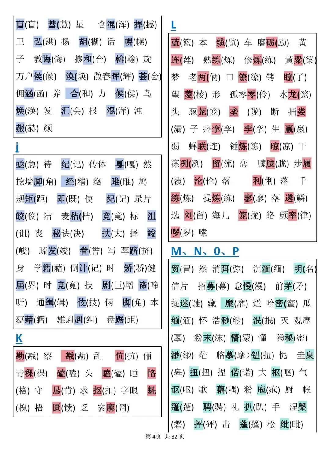 超详细的中考语文字音字形大汇总 第1张