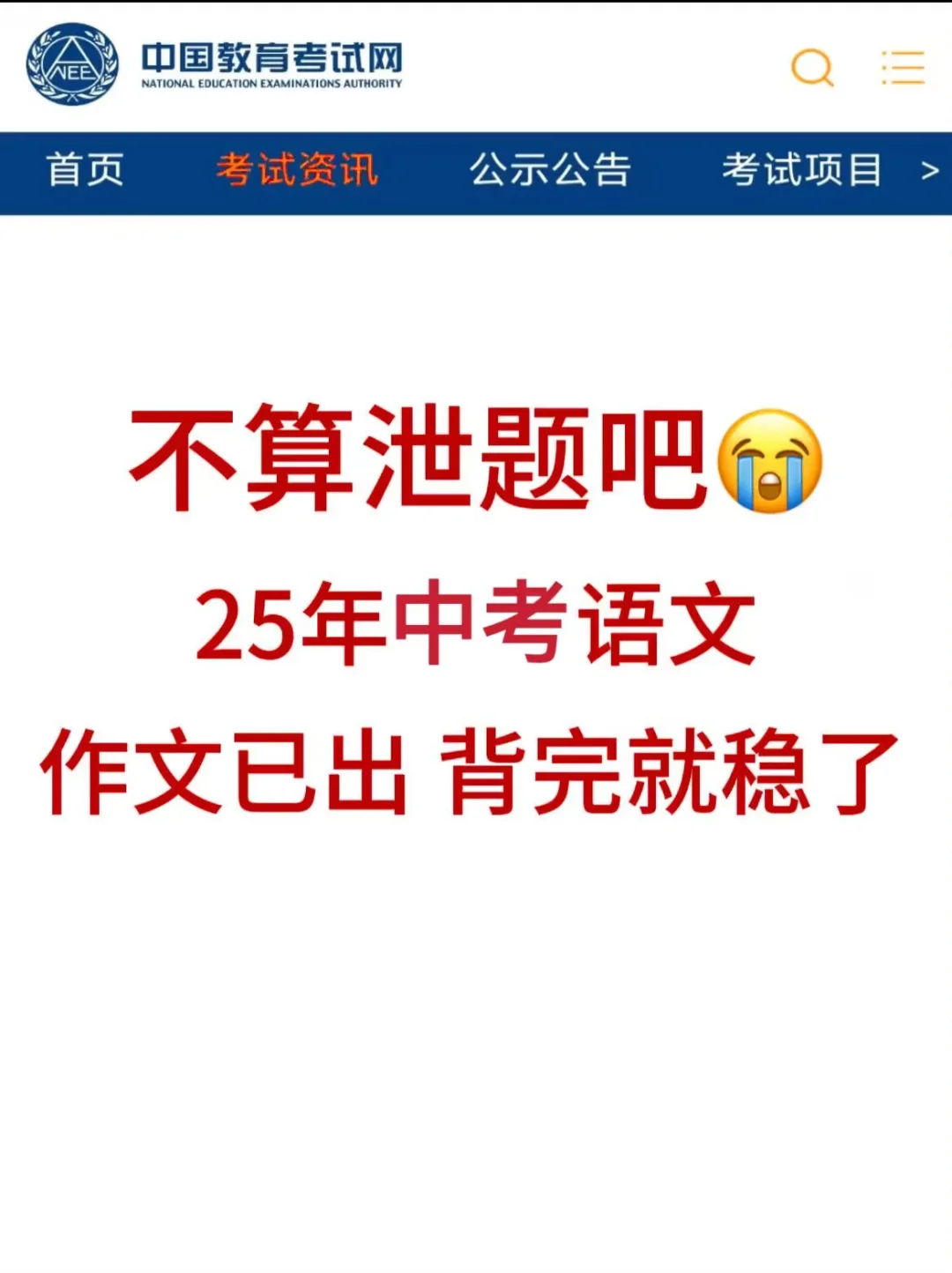 2025中考语文作文预测🔥 第2张