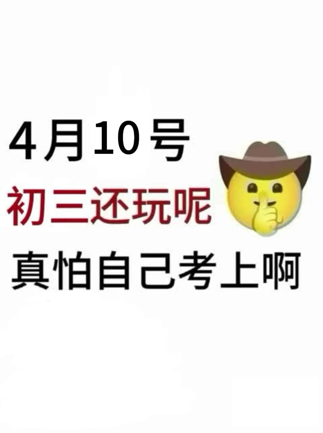 假如你从4月10开始拼命中考 第2张