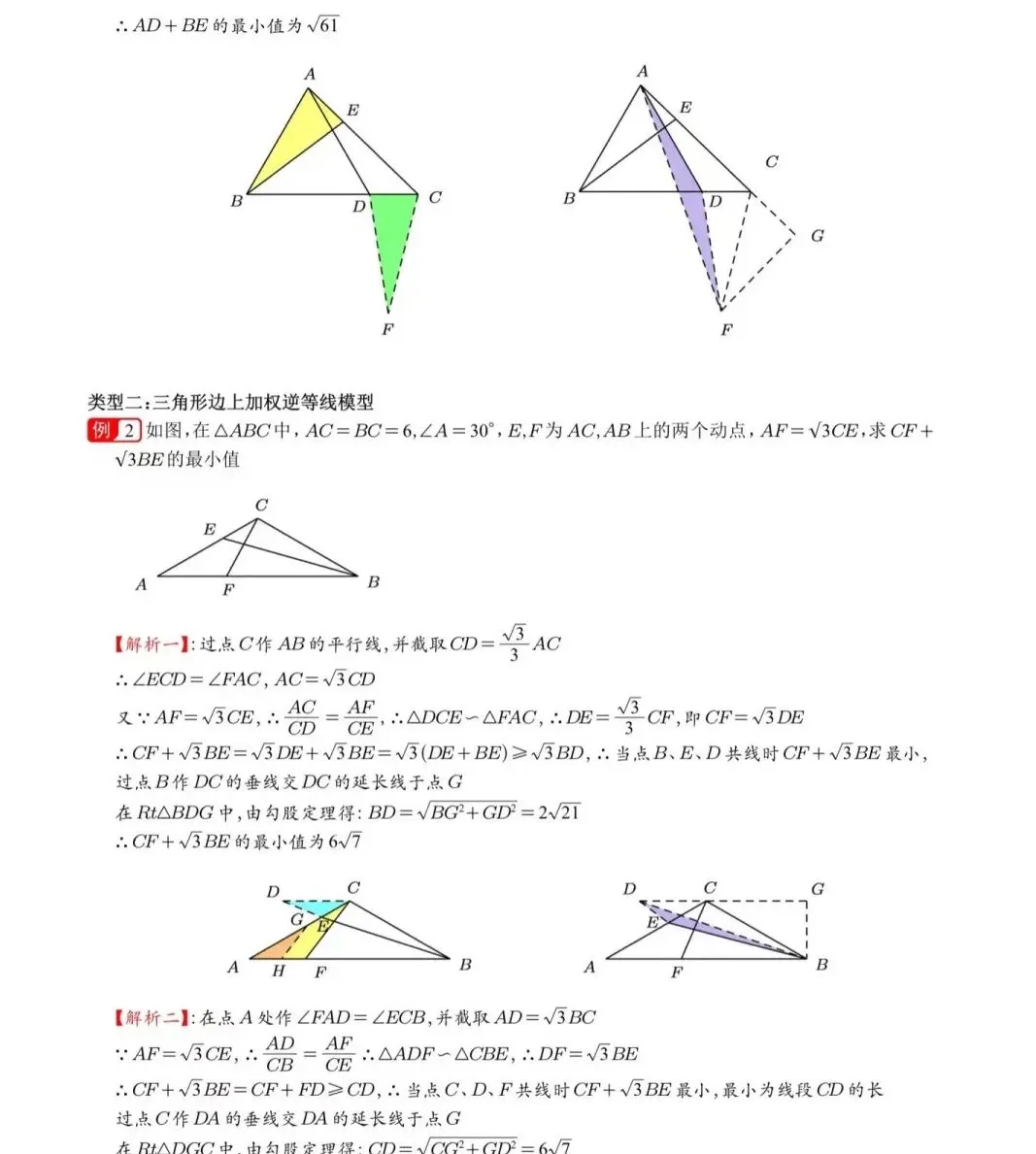 中考数学热点最值模型：逆等线！彻底拿下 第5张