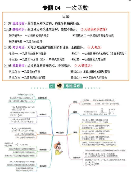 突然发现，初中数学的中考复习思路好清晰 第7张