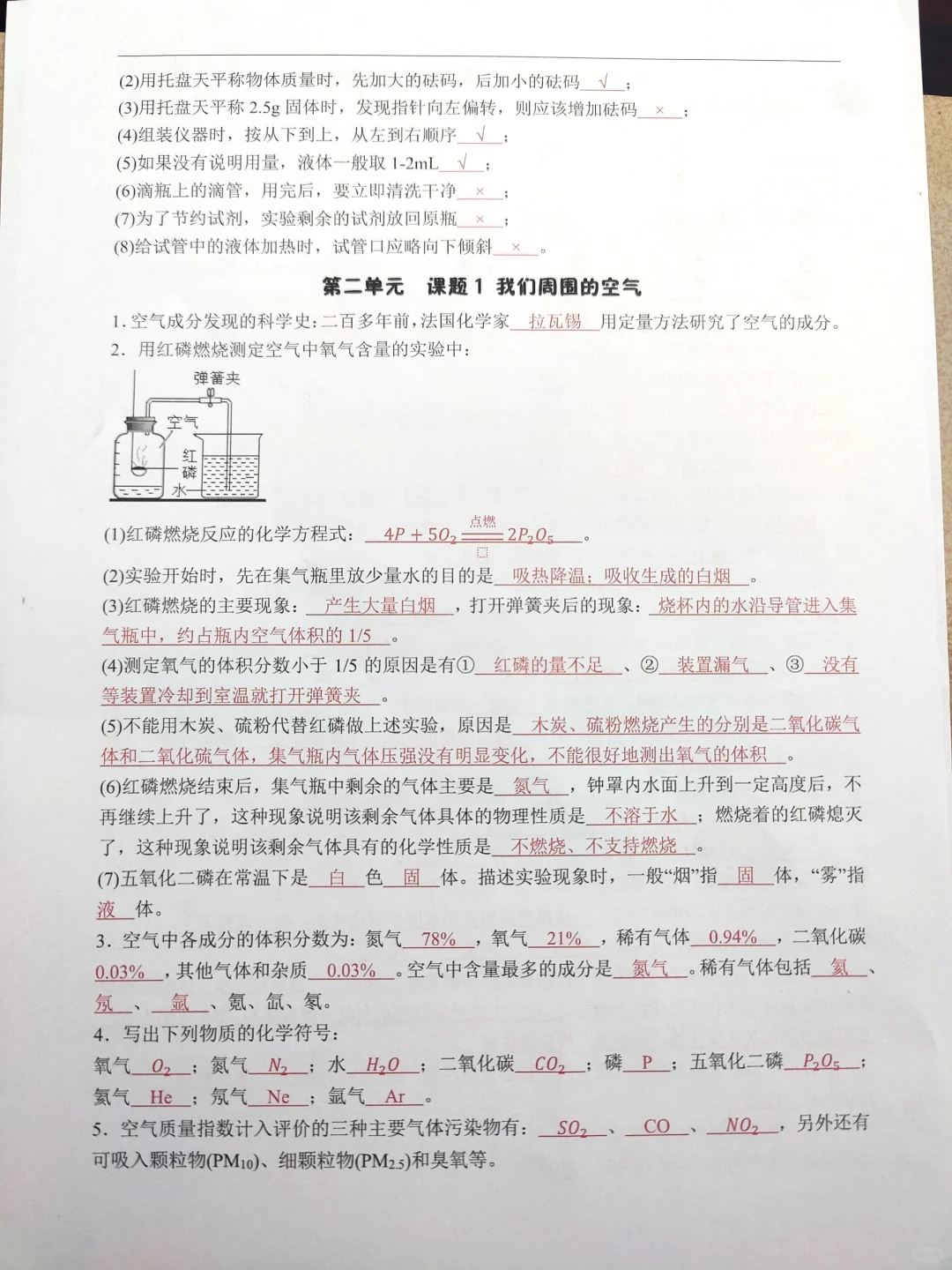 新九上化学知识点总结（超详细） 第6张
