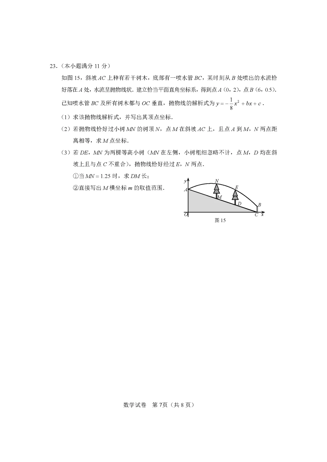 2025年河北中考样卷 第9张